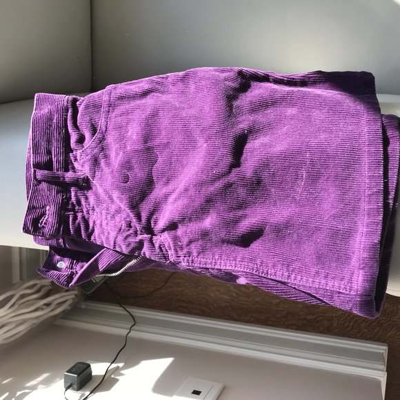 Brandy Melville Purple Cord. Skirt - Picture 2 of 4